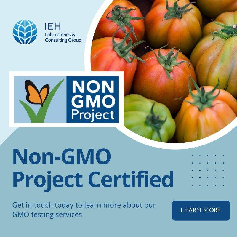 IEH re-approved as a testing lab through the Non-GMO Project