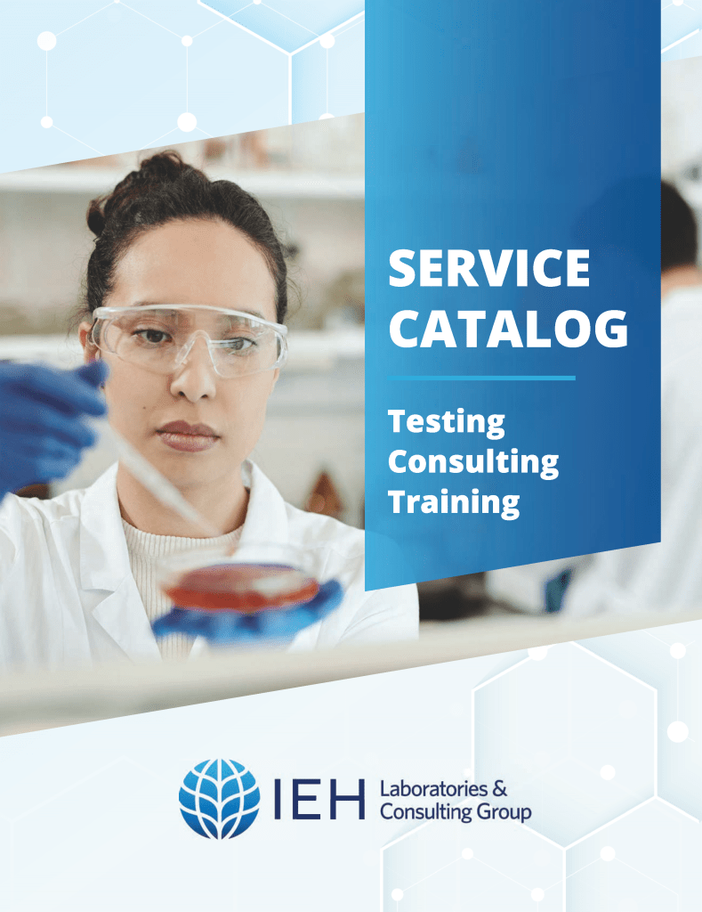 Female Scientist on cover of Service Catalog.