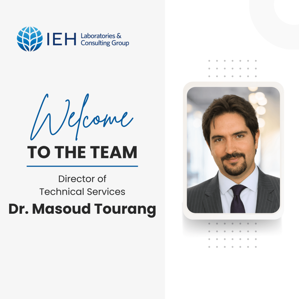 New Consultant Announcement Dr. Masoud Tourang.
