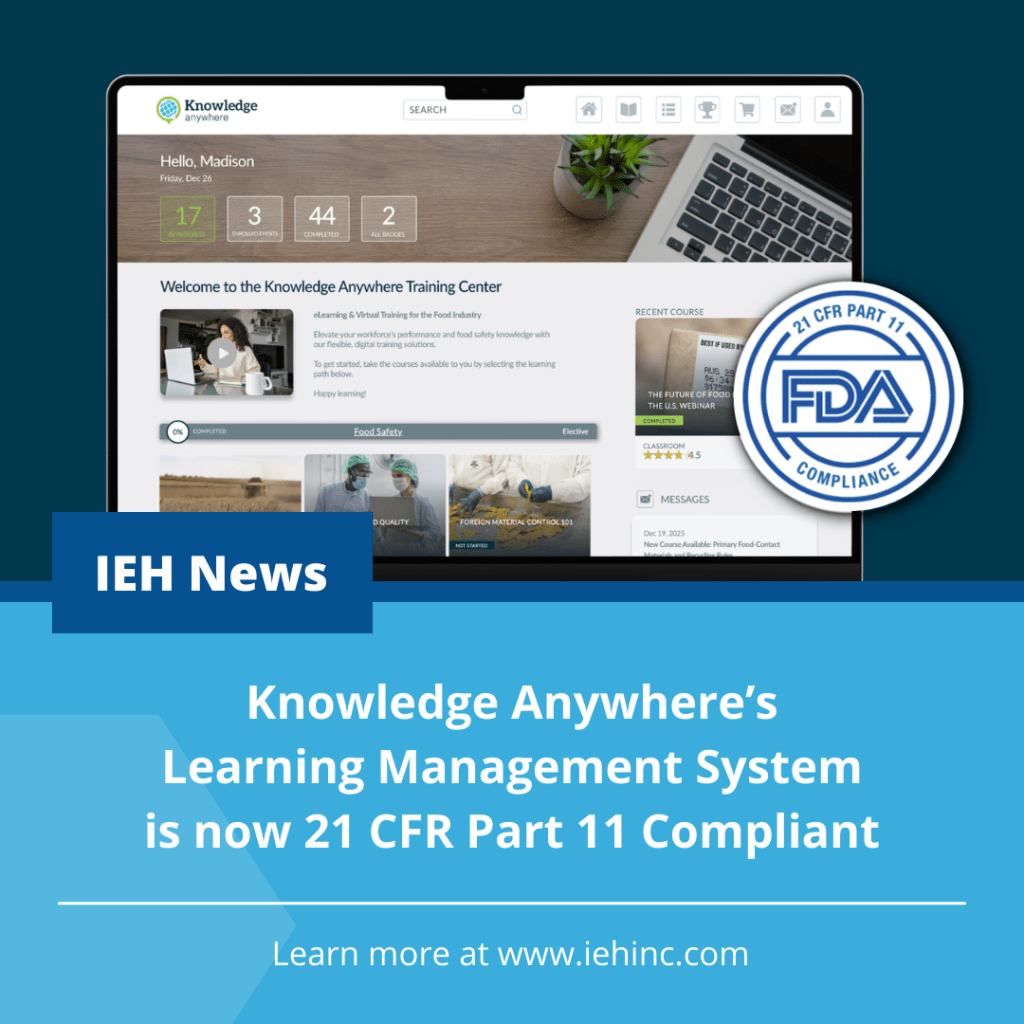 Knowledge Anywhere LMS Achieves 21 CFR Part 11 Compliance