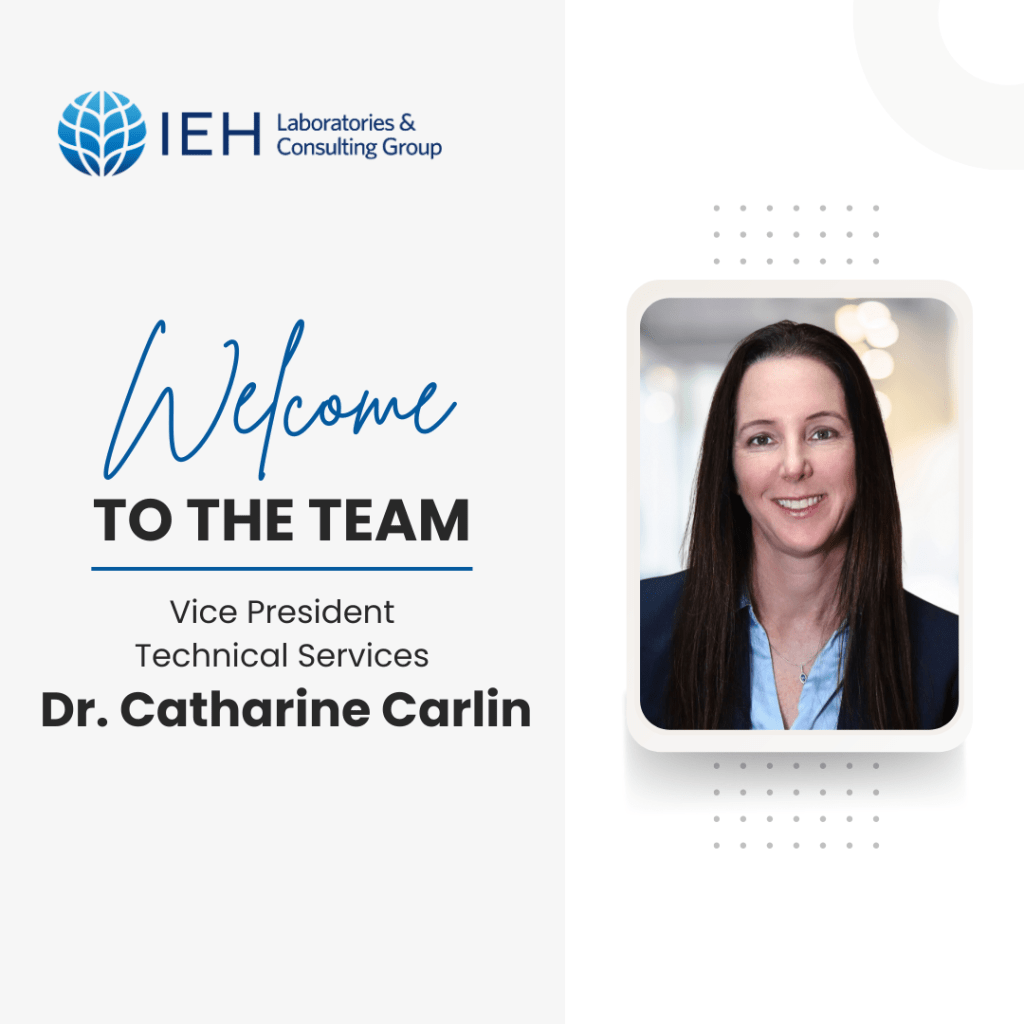IEH Welcomes Dr. Catharine Carlin