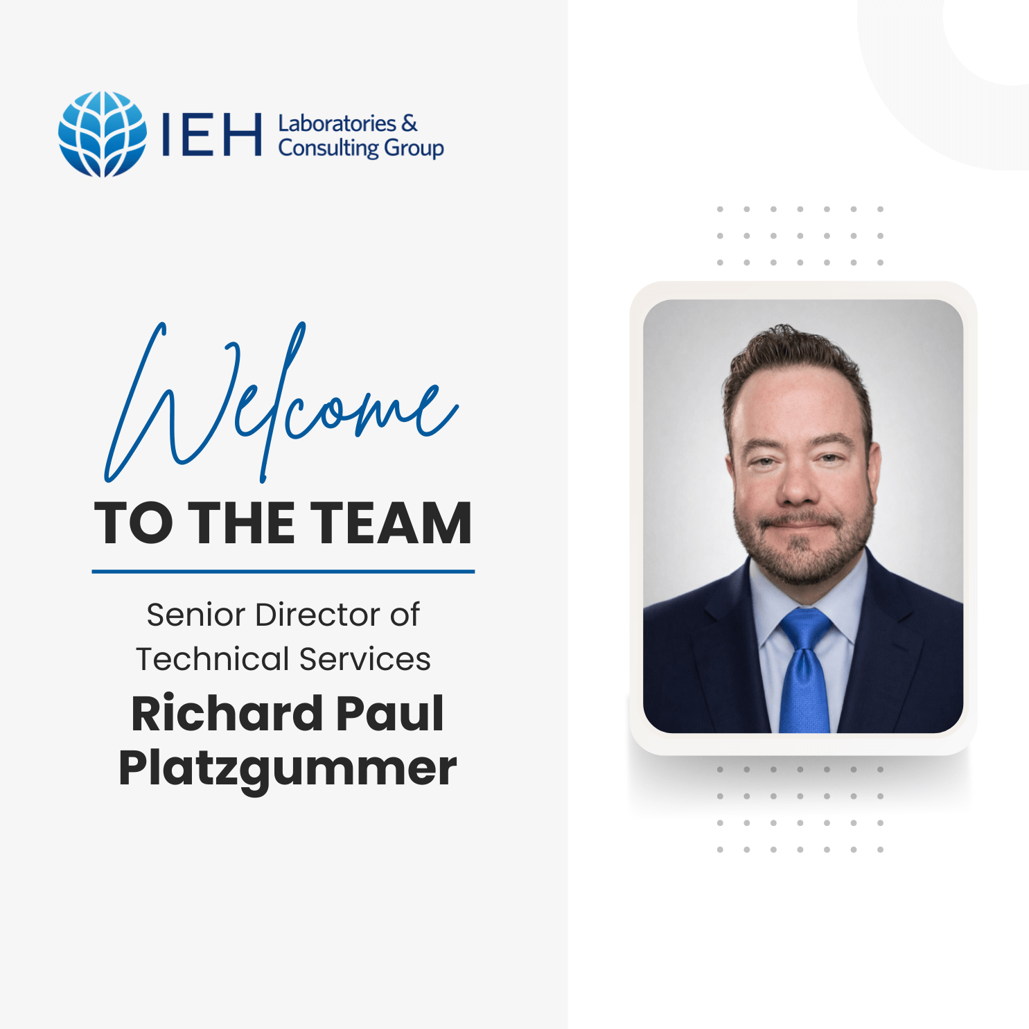 New Consultant Announcement_Richard Paul Platzgummer