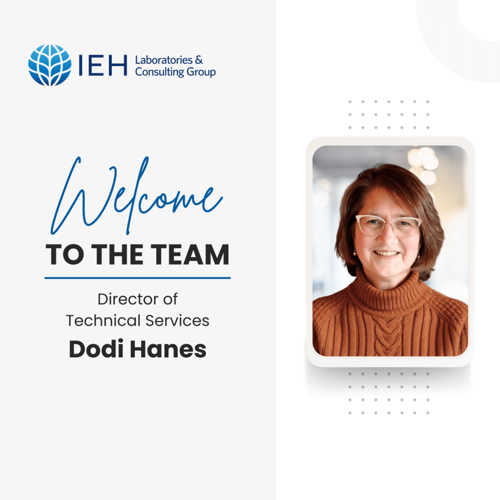 IEH Welcomes Dodi Hanes new announcement.
